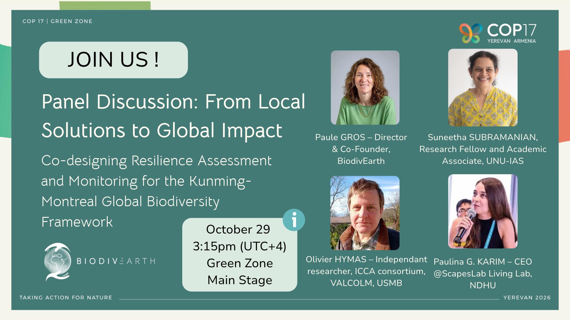 biodivearth-cbd-cop17-panel-resilience-assessment